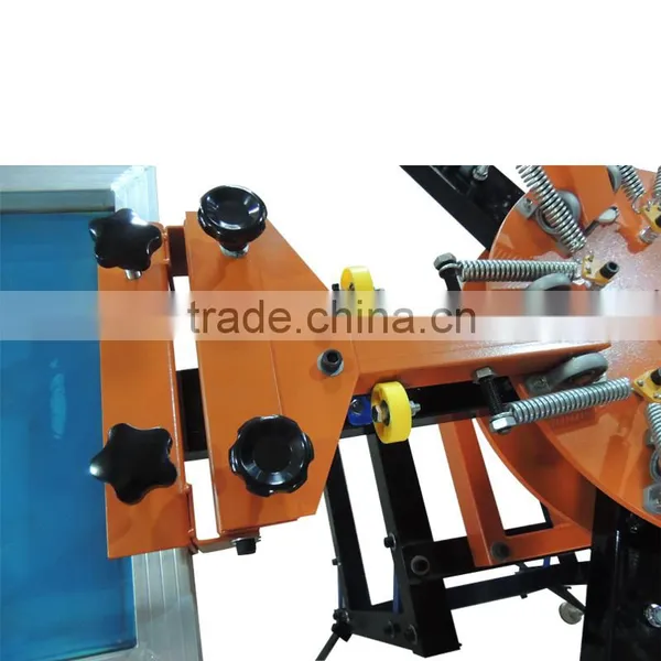 Jute Bag Roll to Roll 6 Color 6 Station Screen Printing Machine photo-4