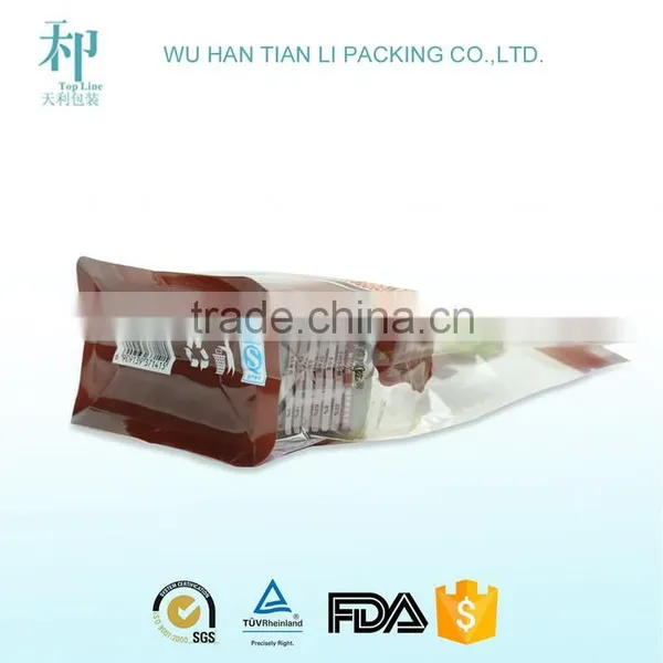 Best Quality Factory Price Laminated Clear Square Bottom Bag for Snack photo-5