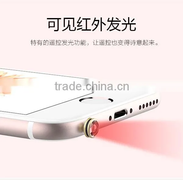 USAMS Earphone Out Dust Plug For Iphone /Android Mobile Phone Metal Electroplating Silicon Infrared Remote Control Dust Plug photo-5