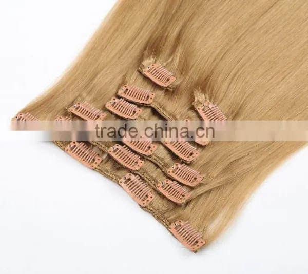 Ombre Human Hair Extensions, Remy Clip in Human Hair Extensions photo-5