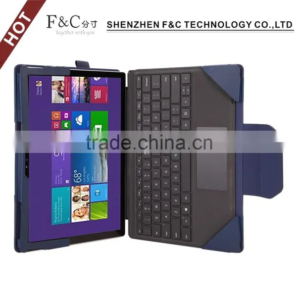 2016 High Qulity Hot Selling Flip Leather Tablet Case for Microsoft Surface Pro 4 Keyboard photo-5