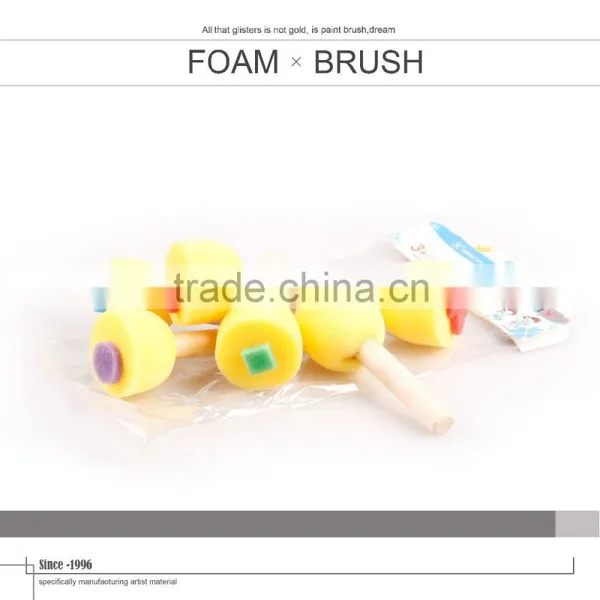 Promotional Wooden Handle Stamp Sponge Brush Set Quality Choice photo-3