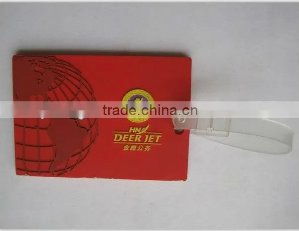 Customized Design Durable And Eco-friendly 3D PVC Luggage Tag