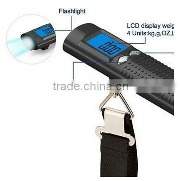 50kg*10g Travel Digital Scale Portable Luggage Scale With Led Flashlight photo-3