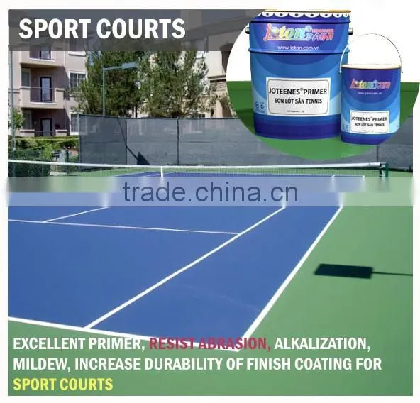 Excellent Primer, Increase Adhesion and Durability of Finish Coatings for Sport Courts JOTEENES PRIMER