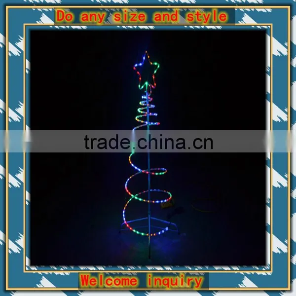 H120CM Savings Volume Flashing Spiral Tree Christmas Light Tree