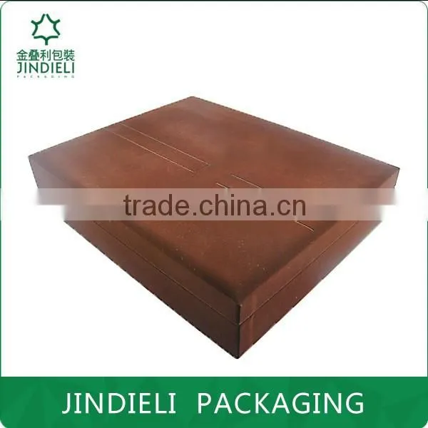 Dark Brown Beautiful Velvet Cosmetic Packaging Box photo-2