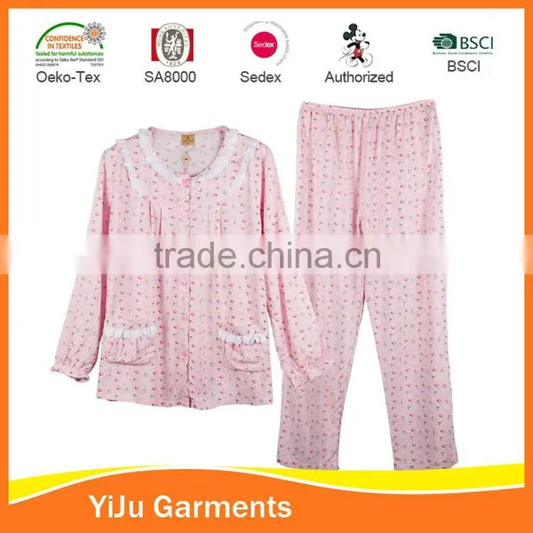 Fashion Women Cardigan Sleepwear Set Women Fancy Sleepwear Women Vintage Sleepwear