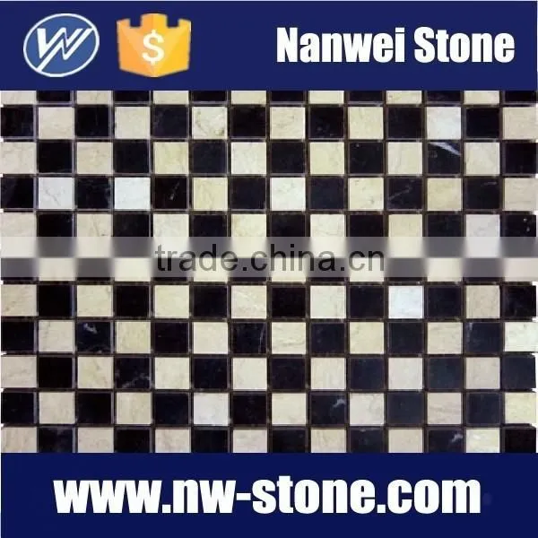 Dark Color Marble Mosaic Tiles for Wall Tiles and Floor Tiles photo-4