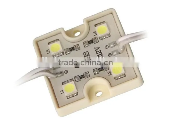 Outdoor Waterproof Smd Led Module 5050 for Illuminated Sign 12v Super Bright 4 Chips 5050 White LED Module photo-5