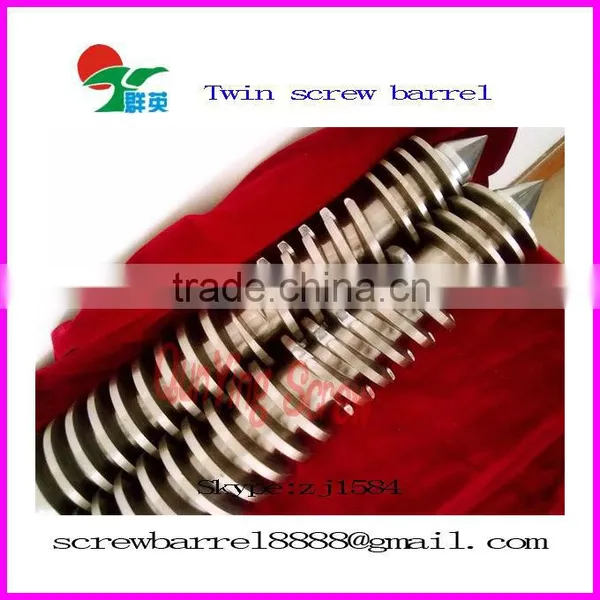 38CrMoAIA Bimetallic Parallel Twin Screw and Barrel for Extruder or Injection Molding Machines