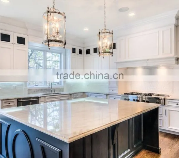 ARTIFICIAL QUARTZ STONE BEIGE MARBLE KITCHEN COUNTERTOPS photo-2