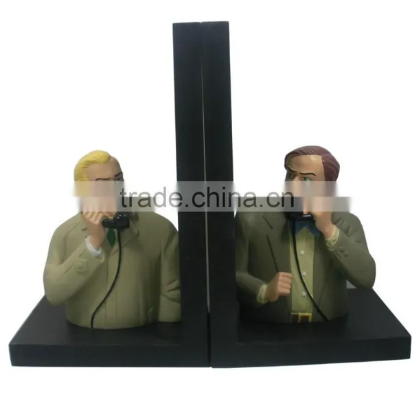 High Quality Personalized Resin Bookends,Statues Bookends