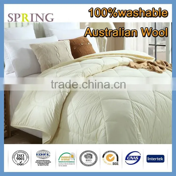 Wool Quilt for Baby Washable Australian Wool as Filling Jaquard Cotton Fabric as Shell