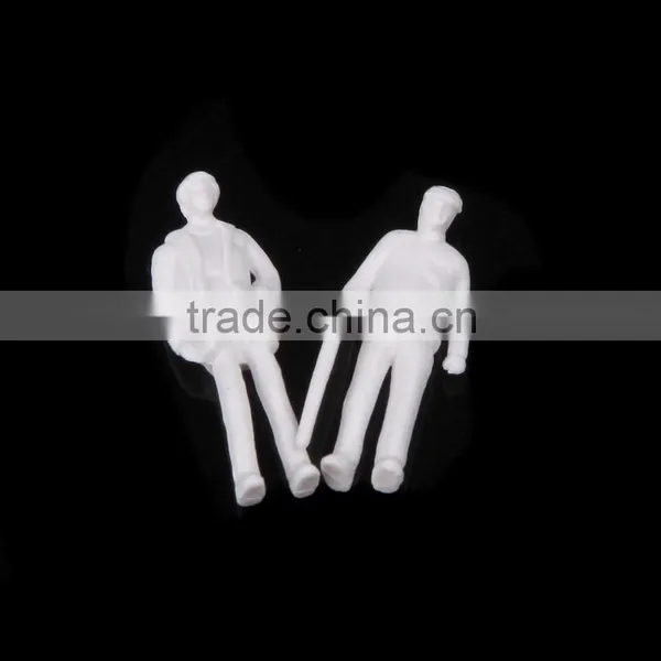Artificial Model Human White Figure, Scale Models Figure, Model White Resin Figure for 1/50 photo-2