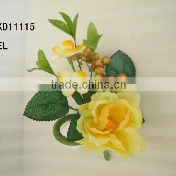 Hight Quality Artificial Natural Flowers Napkin Ring With Berries photo-3