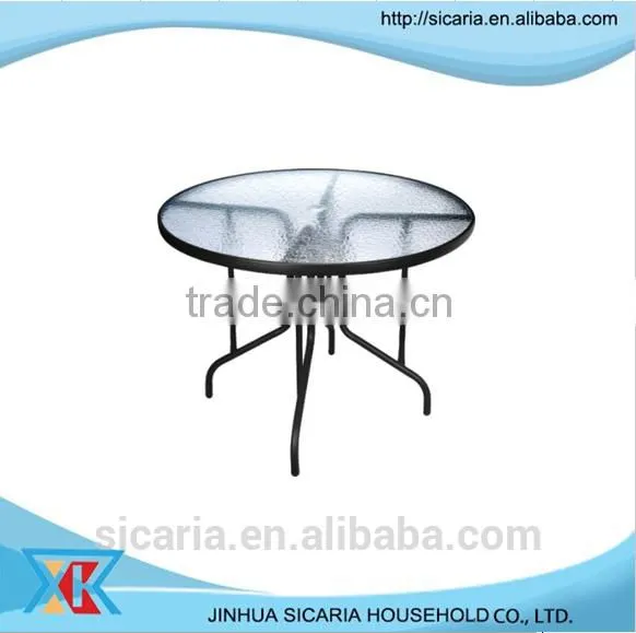 Garden Aluminum Leisure Glass Table photo-3