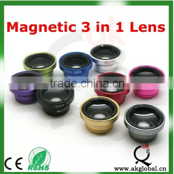 3 in 1 Lens for Iphone Lens Mobile Phone Lens Fisheye+marco+wide General Use photo-2