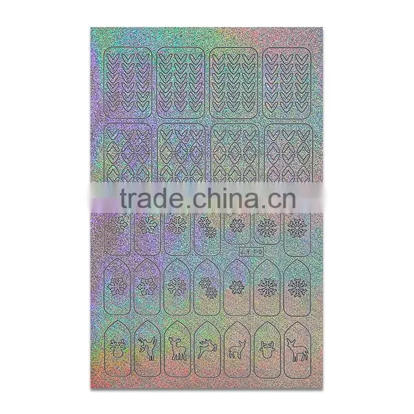 Stamping Hollow Out Flash Nail Art Stencil photo-3