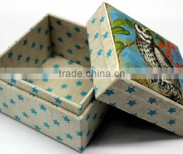 Custom Image Top Printed Cotton Fabric Gift Box - Set of 3 photo-6