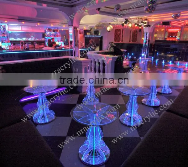 LED Event Rental Wholesale Illuminated Light Wedding Coffee Table Bar Table photo-2