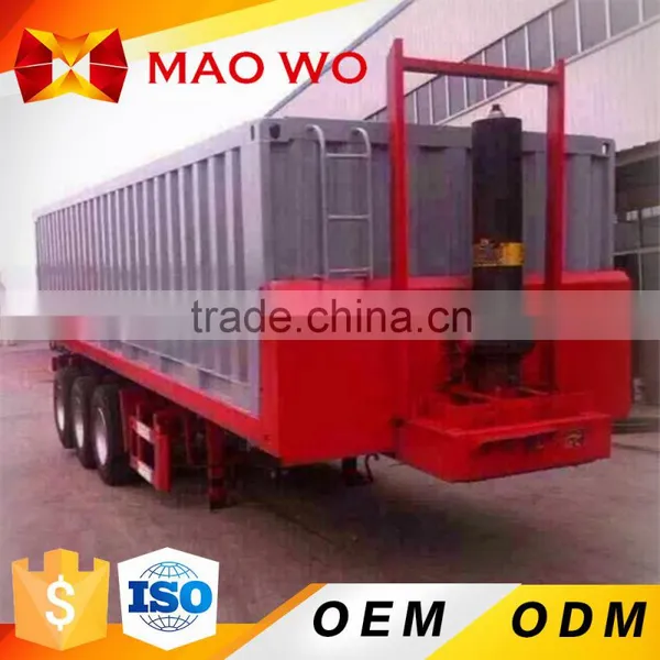 Tri-axle Chassis Small Jack Container Tipping Trailer for Sale photo-2