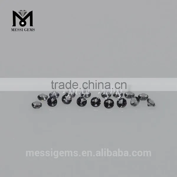 Low Price Faceted Small Size Gemstone Light Gray Round Nano photo-3