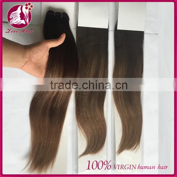 High Quality Indian Colored Two Tone Hair Weave 7A Luster Easy Hairstyles For Straight Hair Cheap Price photo-4