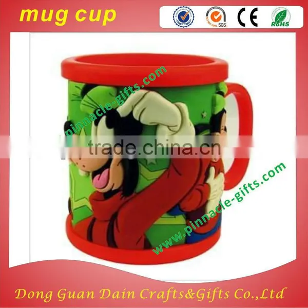 Customzied Logo 230ml PVC Soft Plastic Mugs 3D Animal Mark Mug photo-5