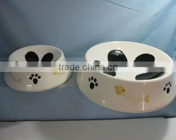 Ceramic Pet Bowl With Little Paw