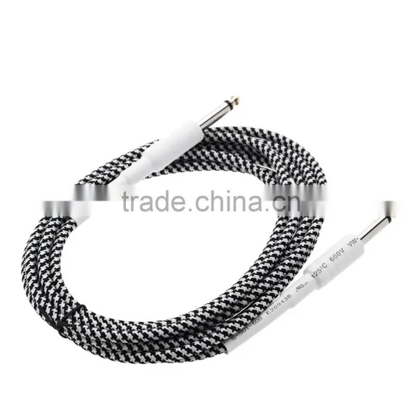 6.6ft / 2m 6.35mm Mono Male to 6.35mm Mono Male Cable Wire Cord for Guitar Bass Instrument photo-6