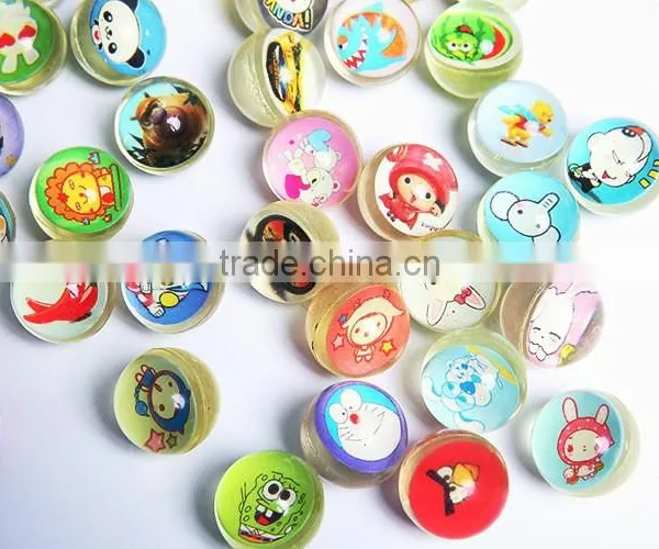 Promotional Toy Printed Paper Card China Manufacture Promotional Solid Rubber Ball Bouncing Balls Elasticity Balls
