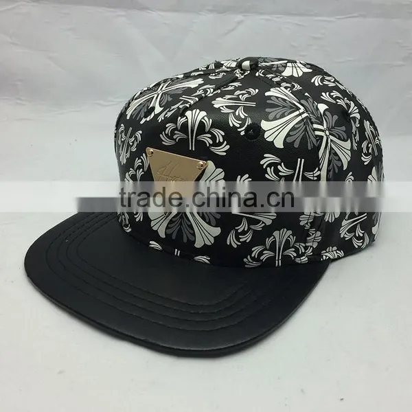 Custom Design Your Own Snapback Cap With Metal Plate Logo photo-2