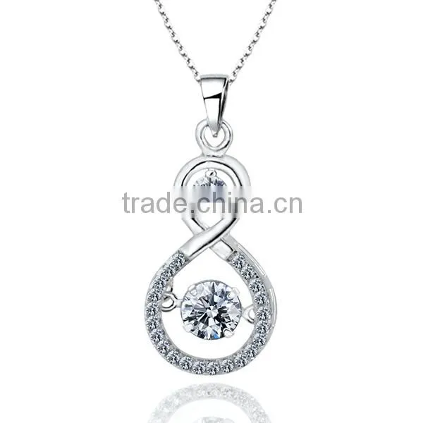 Hot Sell Cubic Zirconia Pendant, Silver Jewelry Online Wholesale Made in China photo-2
