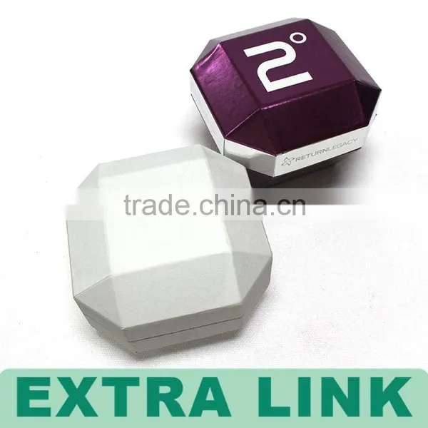 Diamond Shape Custom Logo Fancy Paper Gift Jewelry Box With Insert photo-5