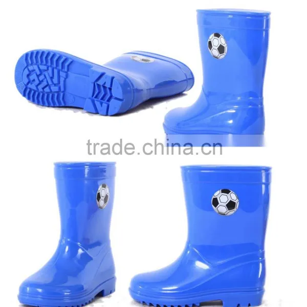 High Quality Football Pattern Pvc Rain Boots Cheap Pvc Rain Shoes for Boys photo-5