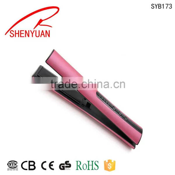 Professional Straightening Irons Mini Cordless Hair Straightener Ceramic Plate photo-5