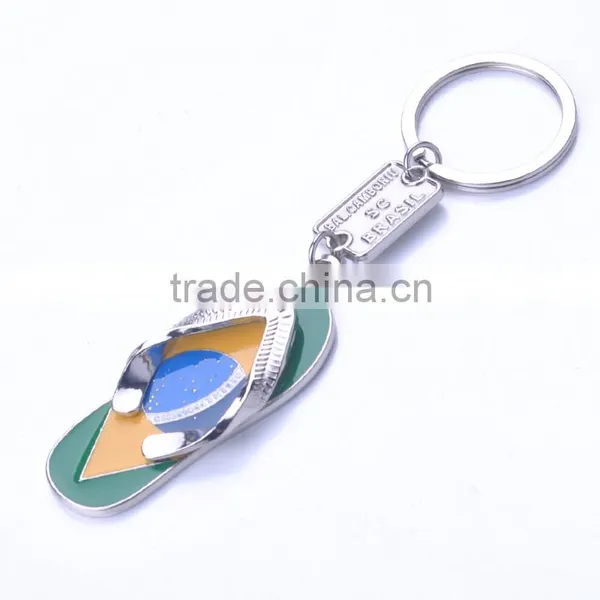 Wholesale Slippers Metal Key Chains/ Slippers Shape Metal Key Rings on Sale/Football Shoes Key Chains/Soccer Shoe Key Rings photo-4