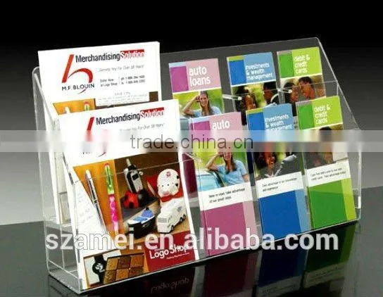 2014 Hot Sale Acrylic Sign Holder With Suction Cups/brochure Display Rack photo-3