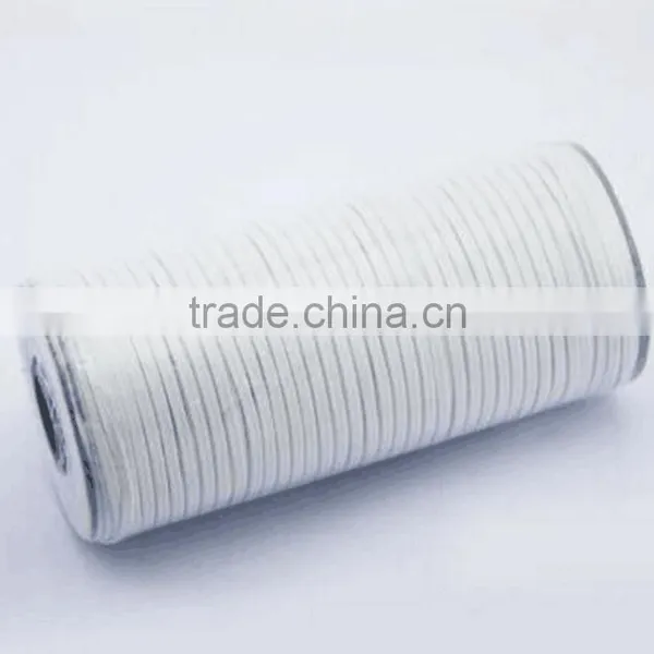 Custom 6mm High Quality Wholesale Elastic Band/White and Black Color Elastic Various Size Flat Elastic photo-3
