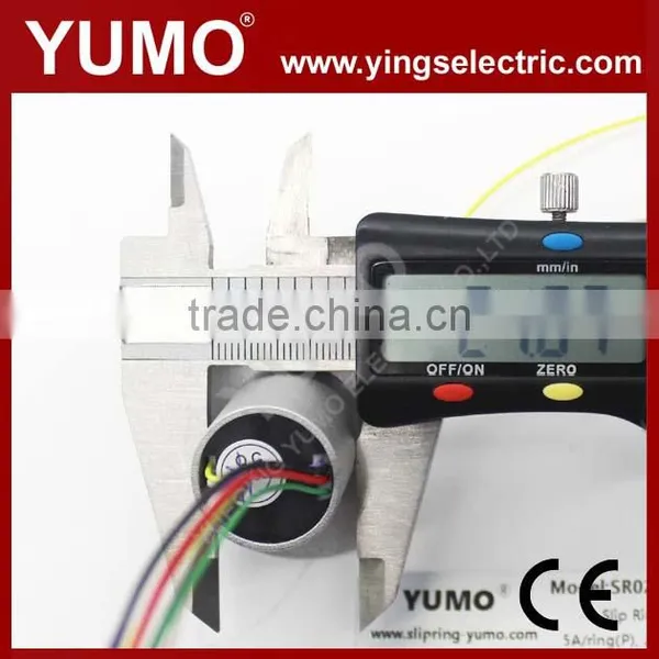 SR022B-3P5S OD22mm 8wires Customized Aluminium Alloy Housing Capsule Slip Ring photo-2