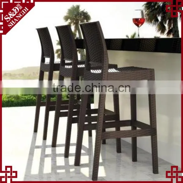 Wholesale Bar Furniture Stackable Wicker Woven Used Commercial Bar Stools photo-3