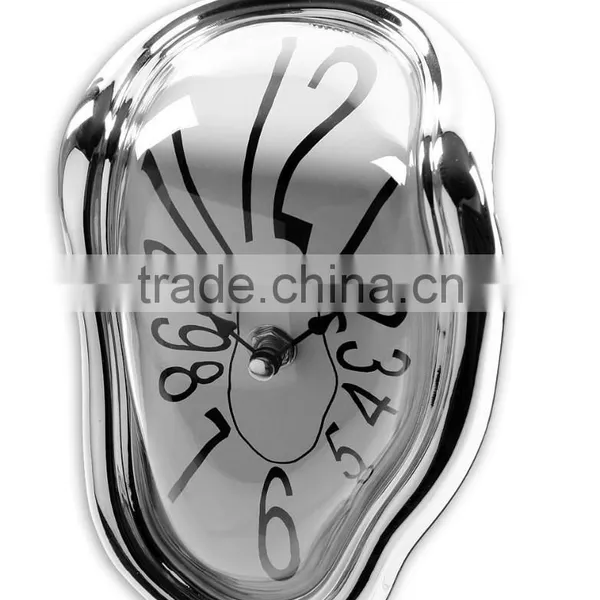 2015 the Newest Quartz Clock Melting Clock Novelty Home Decor Clock Art Clock Shelve Clock Melting Shelf Clock photo-3