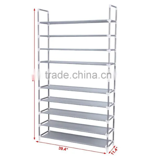Plastic Woven Fabric Shoes Tower and Shoes Rack Tower photo-2