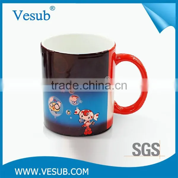 Ceramic Drinking Water Heat Sensitive Temperature Color Changing Mug photo-3