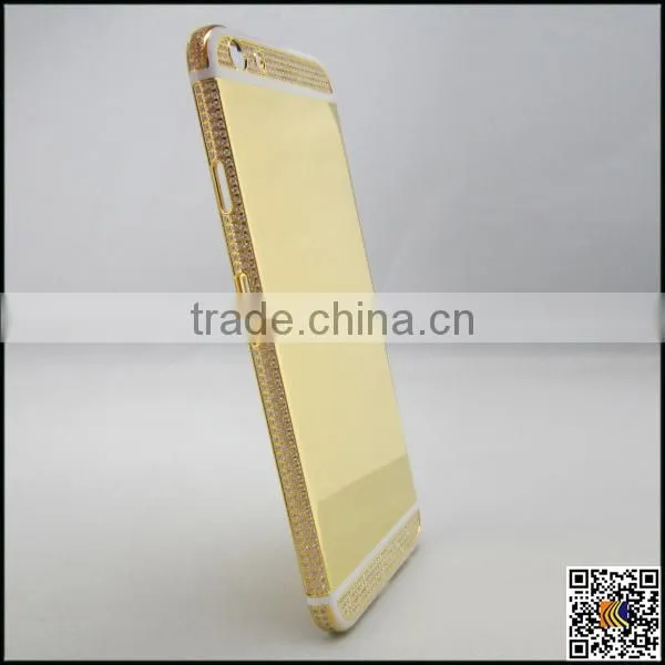 24k Gold Crystal Housing for Iphone 6s,for Iphone 6s Diamond Back Cover,back Cover Housing for Iphone 6s photo-4