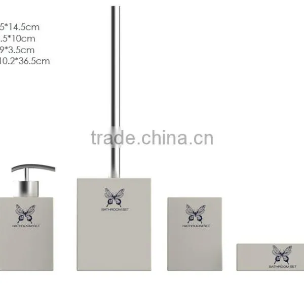White Marble Bathroom Accessories Set Bathroom Accessory photo-3