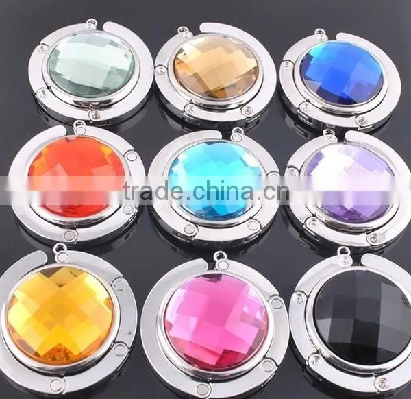 Mix-colors Diamante Foldable Metal Table Bag Hanger