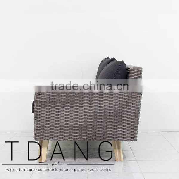 Torguta Left Hand Wicker Bench - Outdoor Conservation Furniture photo-4