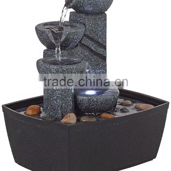 Four Tier Tabletop Fountain With LED Light photo-2